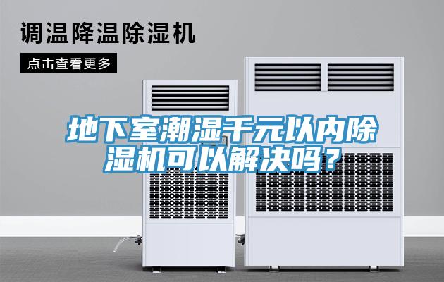 地下室潮濕千元以內除濕機可以解決嗎？