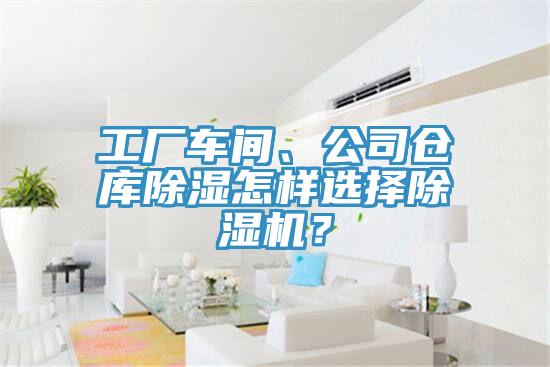 工廠車間、公司倉庫除濕怎樣選擇除濕機？
