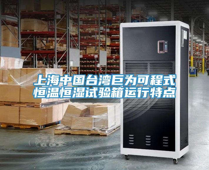 上海中國臺灣巨為可程式恒溫恒濕試驗箱運(yùn)行特點(diǎn)