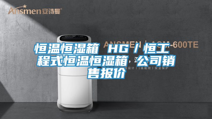 恒溫恒濕箱 HG／恒工 程式恒溫恒濕箱 公司銷(xiāo)售報(bào)價(jià)